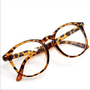 Oversized Round Clear Glasses